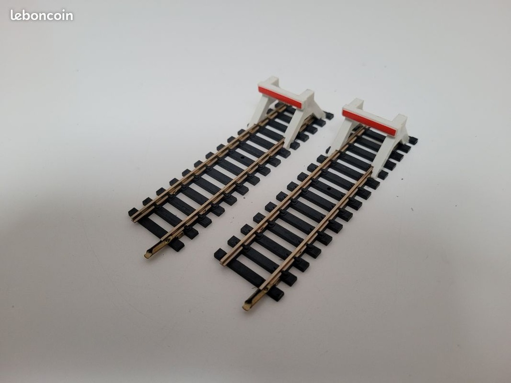  N°4780 Lot de deux heurtoirs maillechort Jouef Ho