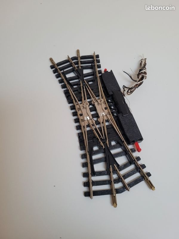  N°4848 Traversé jonction double Maillechort Jouef Ho