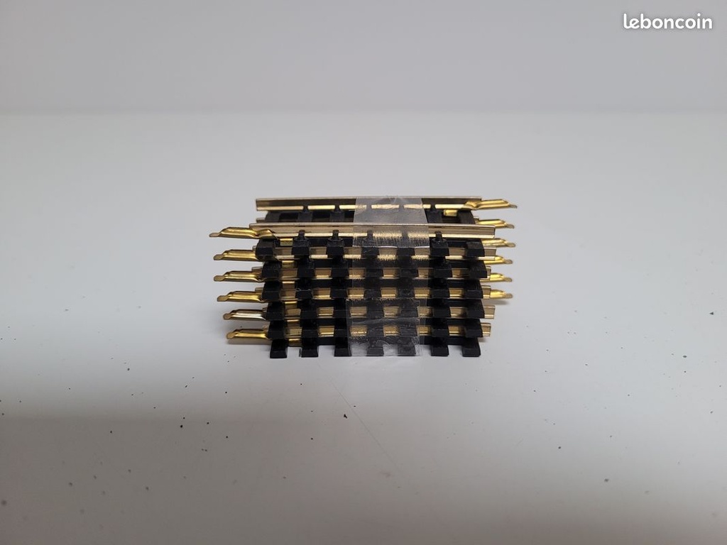 N°4874 Lot de 6 de rails maillechort rayon 385 mm Jouef Ho