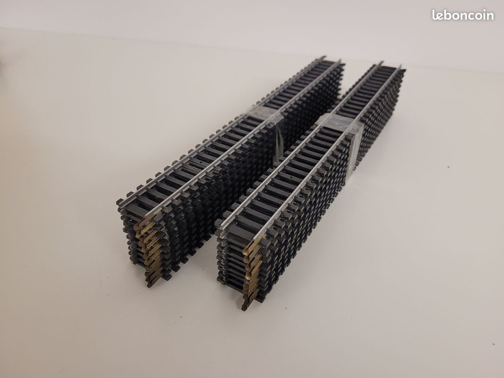 N° 4750 Lot de 20 rails droit aciers Jouef Ho