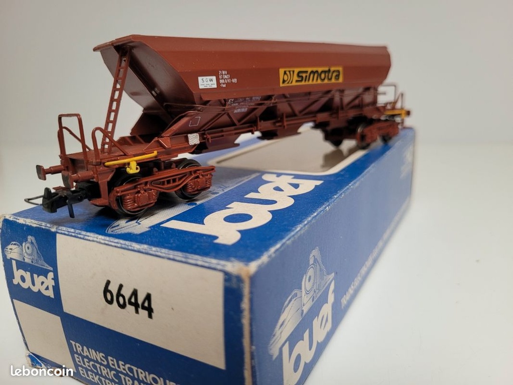 N°6642 Wagon trémie à bogies FAD SIMOTRA Jouef Ho