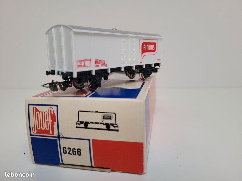 Train Wagon N° 6266 Wagon couvert à essieux SNCF FINDUS Jouef Ho