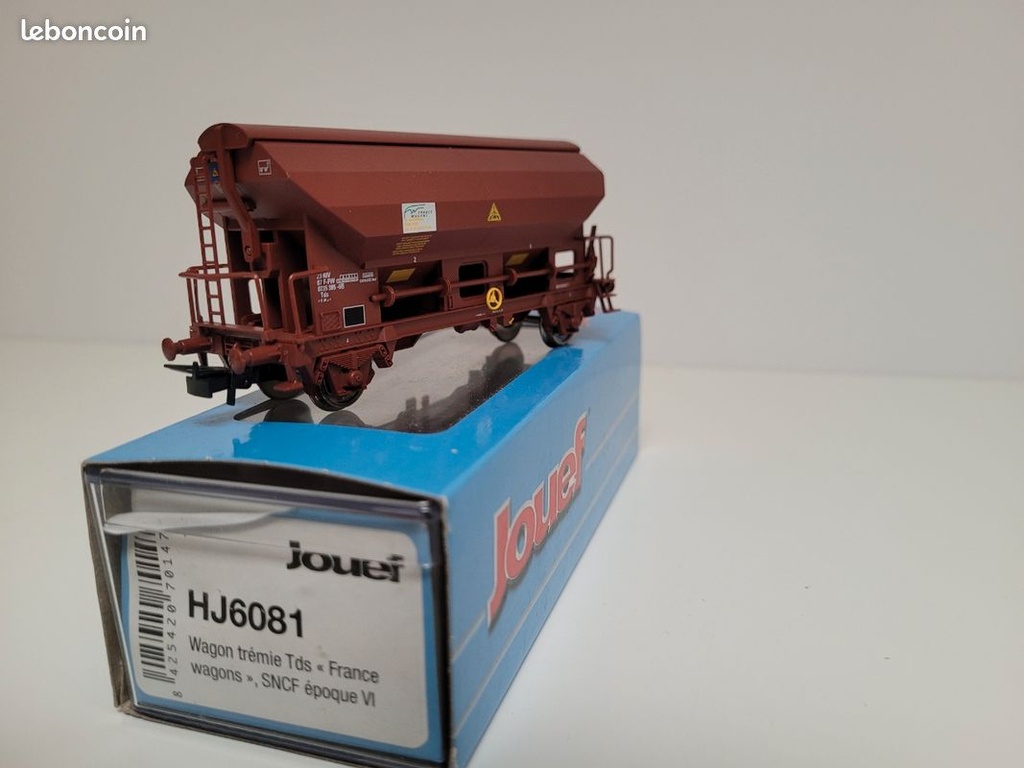 Train wagon N° HJ6081 Wagon trémie à essieux type Tds Hornby Jouef Ho