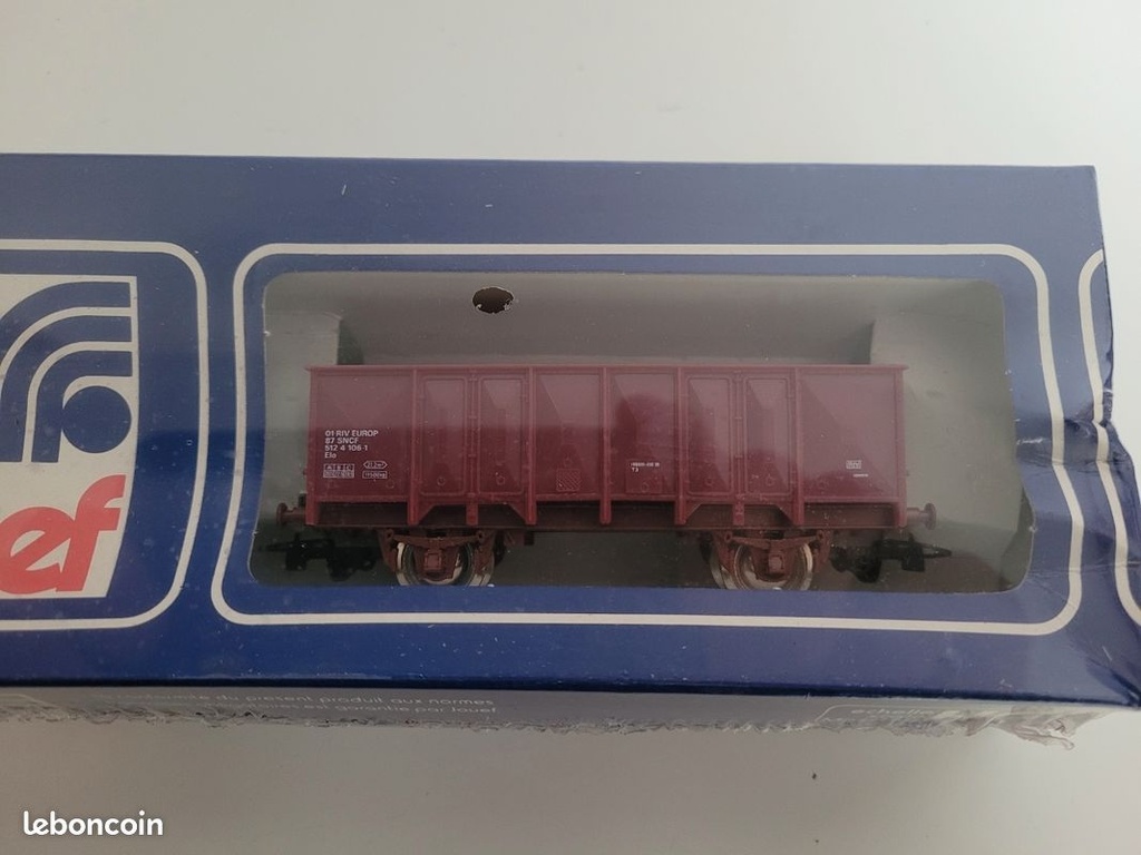 Train wagon N° 6225 Wagon à essieux tomberau OCEMneuf Jouef Ho