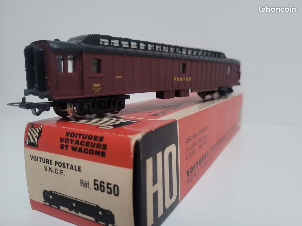 Train wagon N° 5650 Bureau postal Jouef Ho