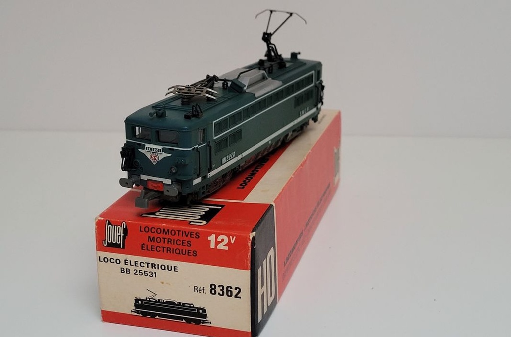[3176907619] Train wagon N° 8362 loc SNCF électrique BB 25 531 Jouef Ho