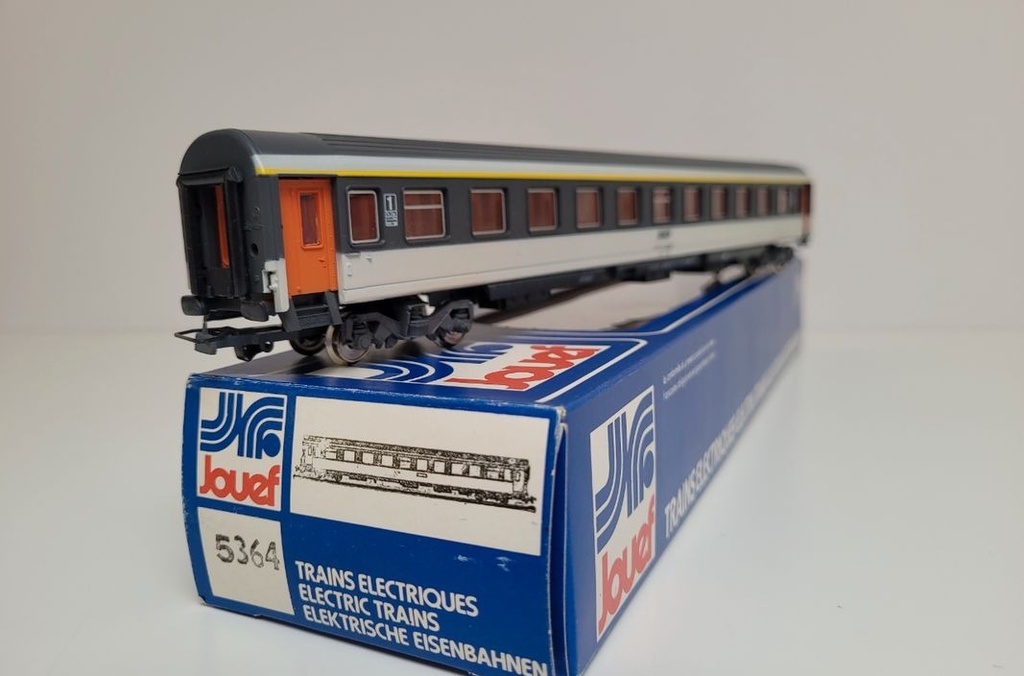 [3176679910] Train wagon N° 5364 voiture voyageurs SNCF 1 ère classe type Corail Jouef Ho