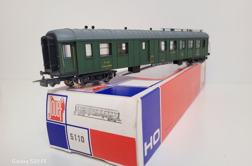 Train wagon N° 5110 Voiture voyageurs PLM Jouef Ho