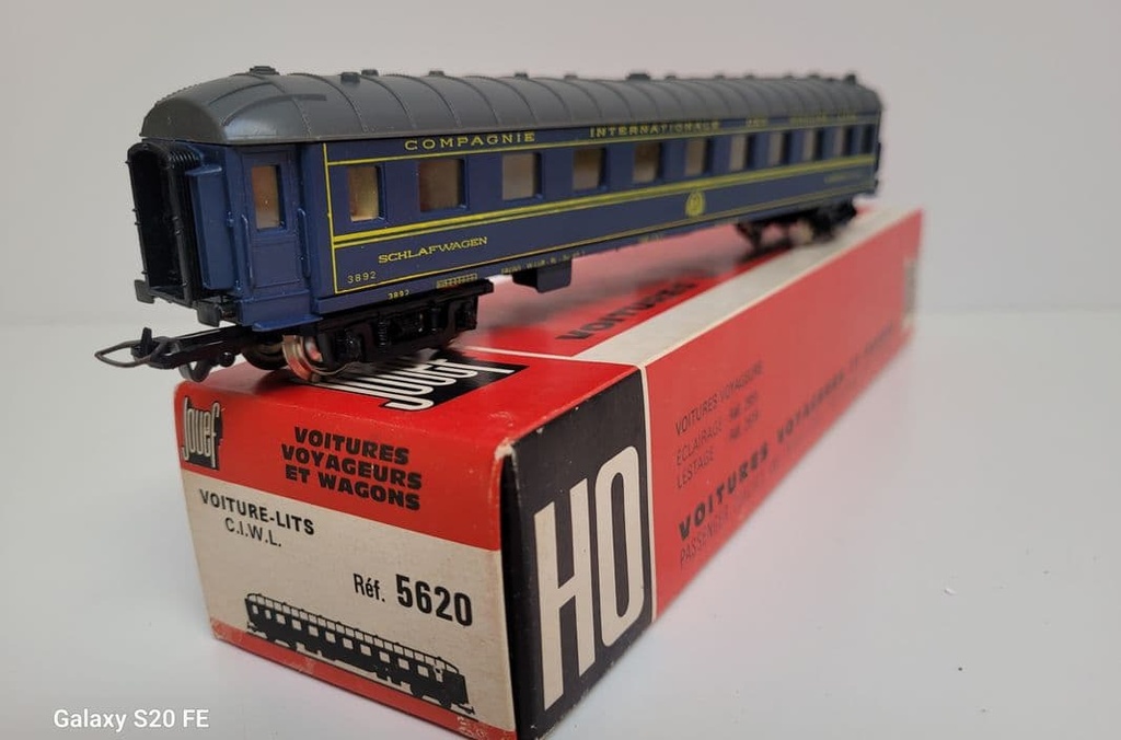 [3200243501] Train wagon N° 5620 Voiture lits CIWL jouef Ho