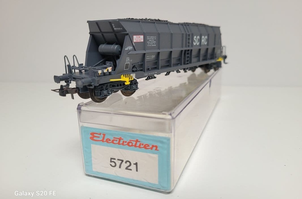 [3199625949] Train wagon N° 5721 Wagon trémie à bogies de SC RC Electrotren Horansport de houille