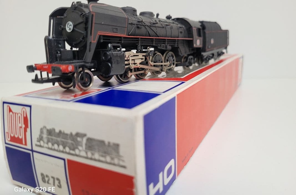 [3203264822] Train wagon N° 8273 Locomotive à vapeur 141 R 1246 dépot de Miramas Jouef Ho