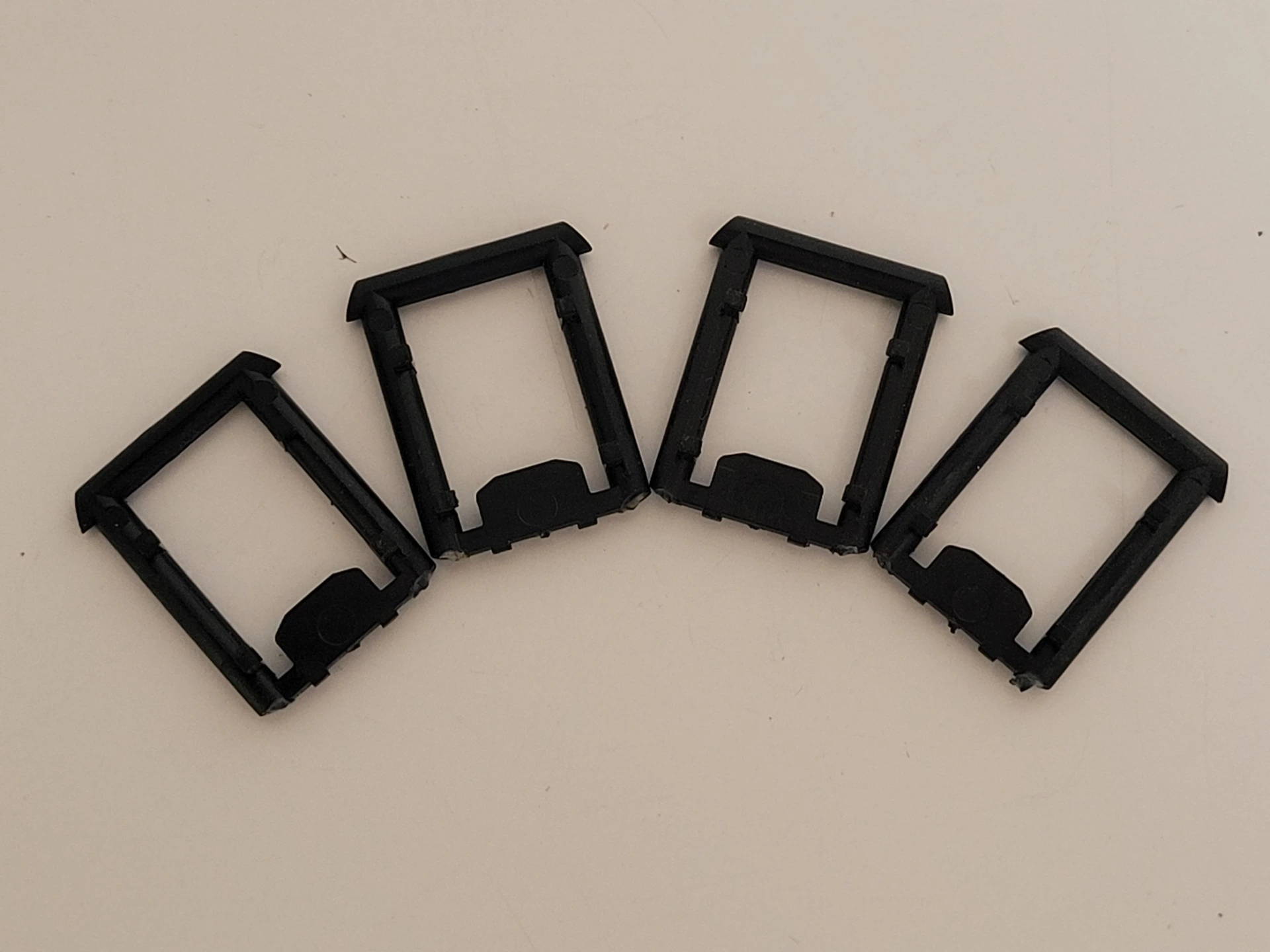 Lot de 4 soufflets monbloc pour voiture voyageurs jouef Ho