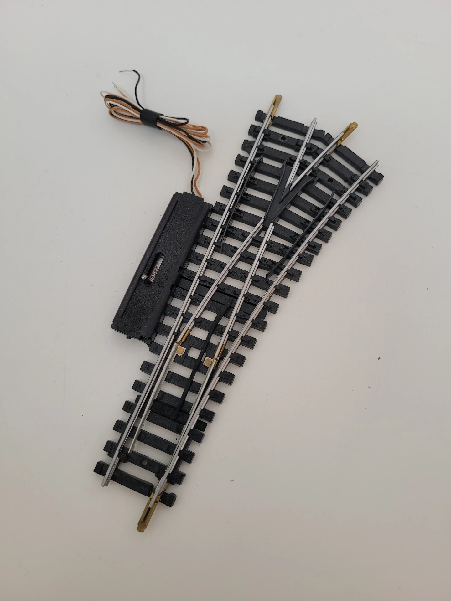 Aiguillage droit en acier N° 4184 à commande électrique Jouef Ho