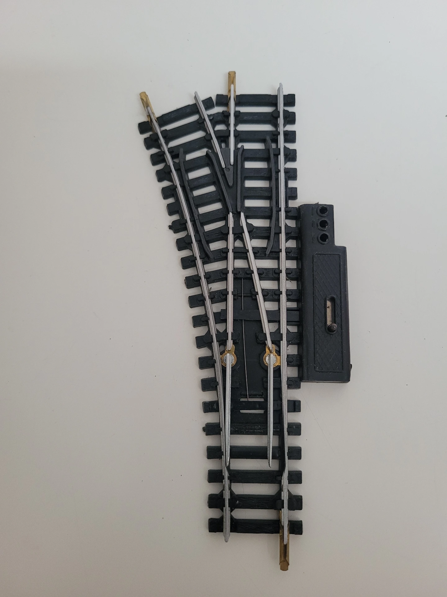 Aiguillage gauche en acier N° 85 à commande manuel Jouef Ho